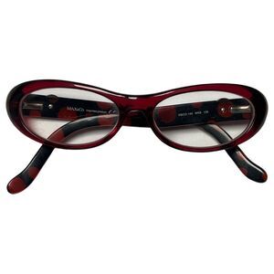 Max&Co Y2K Acetate Red & Black Women’s Frames Eye Glasses Spectacles